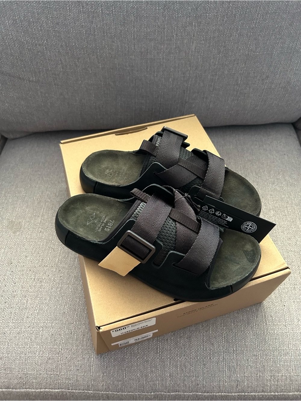 Stone Island Shadow Project Slide Sandals